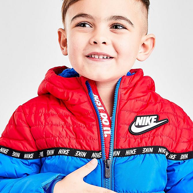 Nike Toddler Boys Sportswear Taped Colorblock Puffer Jacket Game Royal ...